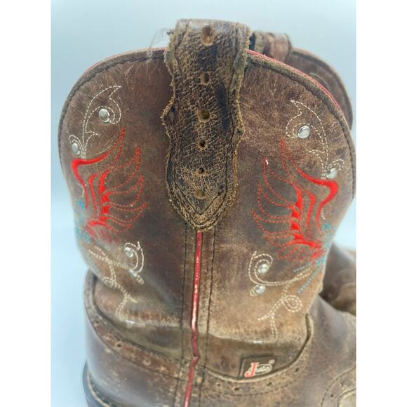 Justin Gypsy Gemma Cowgirl Western Brown Boots Stitching 8 - Picture 4 of 12